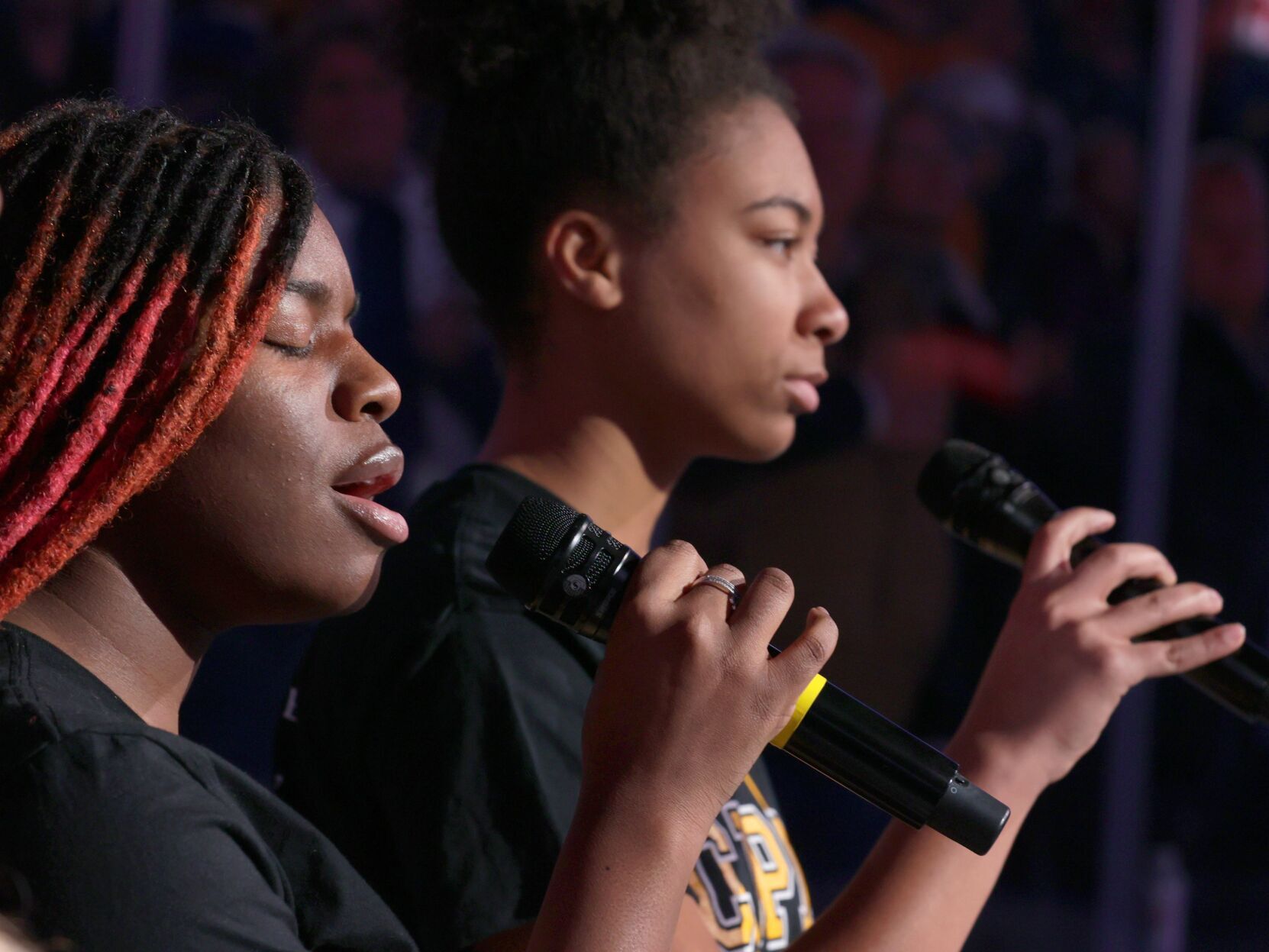 CVPA students perform before Blues game